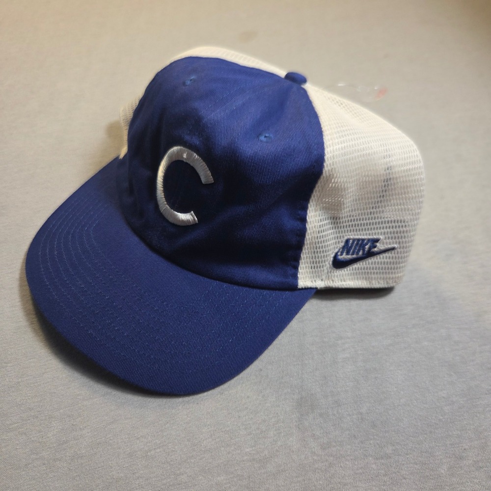 Nike Chicago Cubs Cooperstown Collection Trucker Hat Blue White L/XL Club Cap